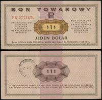 bon na 1 dolara 1.10.1969, seria FD, numeracja 2