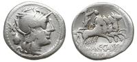 denar 126 pne, Rzym, Aw: Głowa Romy w hełmie w p