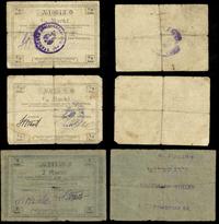 Wielkopolska, zestaw bonów: 2 x 1/2 marki i 1 x 2 marki, 13.08.1919