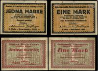 zestaw bonów, 1 marka ważna do 1.10.1921 Gminy S
