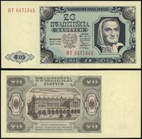 20 złotych 1.07.1948, seria HT, numeracja 047154