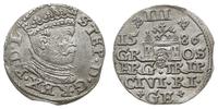 trojak 1586, Ryga, odmiana z małą głową króla, w
