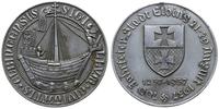 medal 700 lat Elbląga 1937, Aw: Koga z pieczęci 