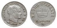 Włochy, 5 soldi, 1810