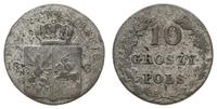 10 groszy 1831, odmiana z zagiętymi łapami Orła,