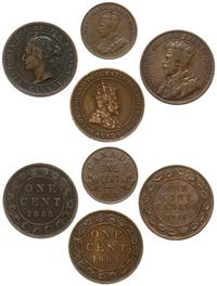 Kanada, zestaw jednocentówek, rocznik: 1888, 1903, 1918, 1920