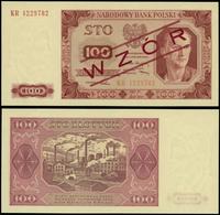 100 złotych 1.07.1948, seria KR, numeracja 42297