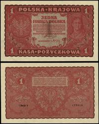 1 marka polska 23.08.1919, seria I-H, numeracja 