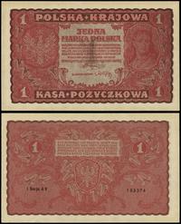 1 marka polska 23.08.1919, seria I-AV, numeracja