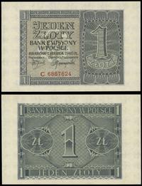 1 złoty 1.03.1940, seria C, numeracja 6867624, p