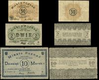 50 fenigów, 2 i 10 marek 4.11.1919, razem 3 sztu