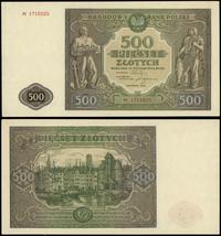 500 złotych 15.01.1946, seria M, numeracja 17155
