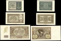 zestaw: 10 złotych 1.03.1940, 1 i 2 złote 1.08.1