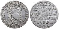 trojak  1588, Ryga, duże popiersie króla, rzadsz
