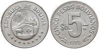 5 pesos 1978, stal niklowana, KM 197