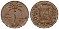 1 centavo 1947, brąz, piękne, KM 17