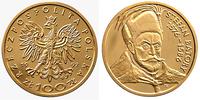 100 złotych 1997, Stefan Batory, złoto 8.02 g