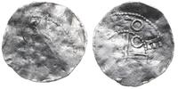 denar ok. 1040-1063, Popiersie w lewo / Krzyż dw