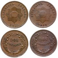 zestaw: 2 x centavos 1935 (st. II+) i 1944, mied