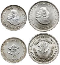 zestaw: 2 1/2 centa i 5 centów 1964, srebro "500