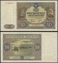 50 złotych 15.05.1946, seria M, numeracja 296584
