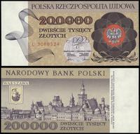 200.000 złotych 1.12.1989, seria L, numeracja 30