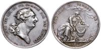 Francja, medal autorstwa Loosa z 1793 r. wybity z okazji śmierci Ludwika XVI
