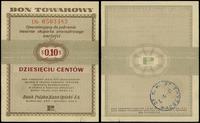 bon na 10 centów 1.01.1960, seria Db, numeracja 