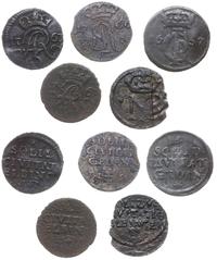 zestaw szelągów: szeląg 1657 Gdańsk (Jan II Kazi