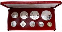Wyspy Bahama, zestaw monet z rocznika 1977 o nominałach: 1, 5, 10, 15, 20, 50 centów, 1, 2, 5 dolarów