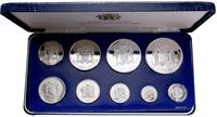 Jamajka, zestaw monet z rocznika 1978 o nominałach: 1, 5, 10, 20, 25, 50 centów, 1, 5, 10 dolarów