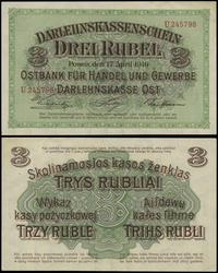 3 ruble 17.04.1916, Poznań, U 245798, Miłczak P4