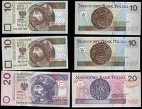 lot 3 sztu banknotów; 10 złotych 25.03.1994 seri