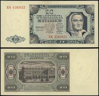 20 złotych  1.07.1948, seria EK, numeracja 41856