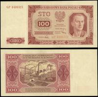 100 złotych  1.07.1948, seria GP, numeracja 8406