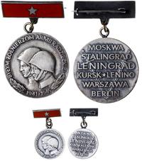 Polska, medal Polacy w Szeregach Armii Czerwonej 1941-1945 z miniaturą