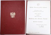 Polska, dyplom Za Wybitne Zasługi w Honorowym Krwiodawstwie