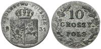 10 groszy 1831 KG, Warszawa, łapy Orła zgięte, 2