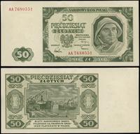 50 złotych 1.07.1948, seria AA, numeracja 768055