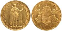 10 koron 1907/KB, Kremnica, złoto 3.37g