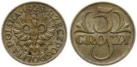5 groszy 1923, Warszawa, piękne, Parchimowicz 10