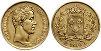 40 franków 1830 A, Paryż, złoto 12.86 g, wybite 