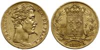 20 franków 1830 A, Paryż, złoto 6.43 g, Gadoury 