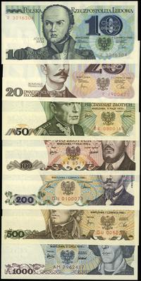 zestaw banknotów o nominałach:, 10 złotych 1.06.