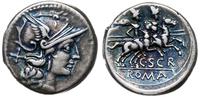 denar 154 pne, Rzym, Aw: Głowa Romy w lewo, zza 