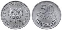 50 groszy 1949, Warszawa, aluminium, pięknie zac