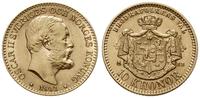 10 koron 1901, Sztokholm, złoto 4.48 g, Fr. 94b,