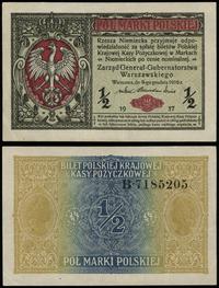 1/2 marki polskiej 9.12.1916, "Generał...", seri