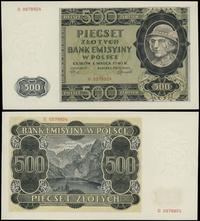 500 złotych 1.03.1940, seria B, numeracja 057892