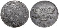2 marki 1691, Stockholm, wybite na minimalnie pr